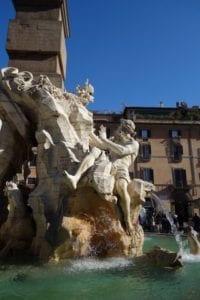 Fountain of the Four Rivers in Piazza Navona
