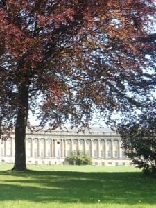 Royal Crescent and trees