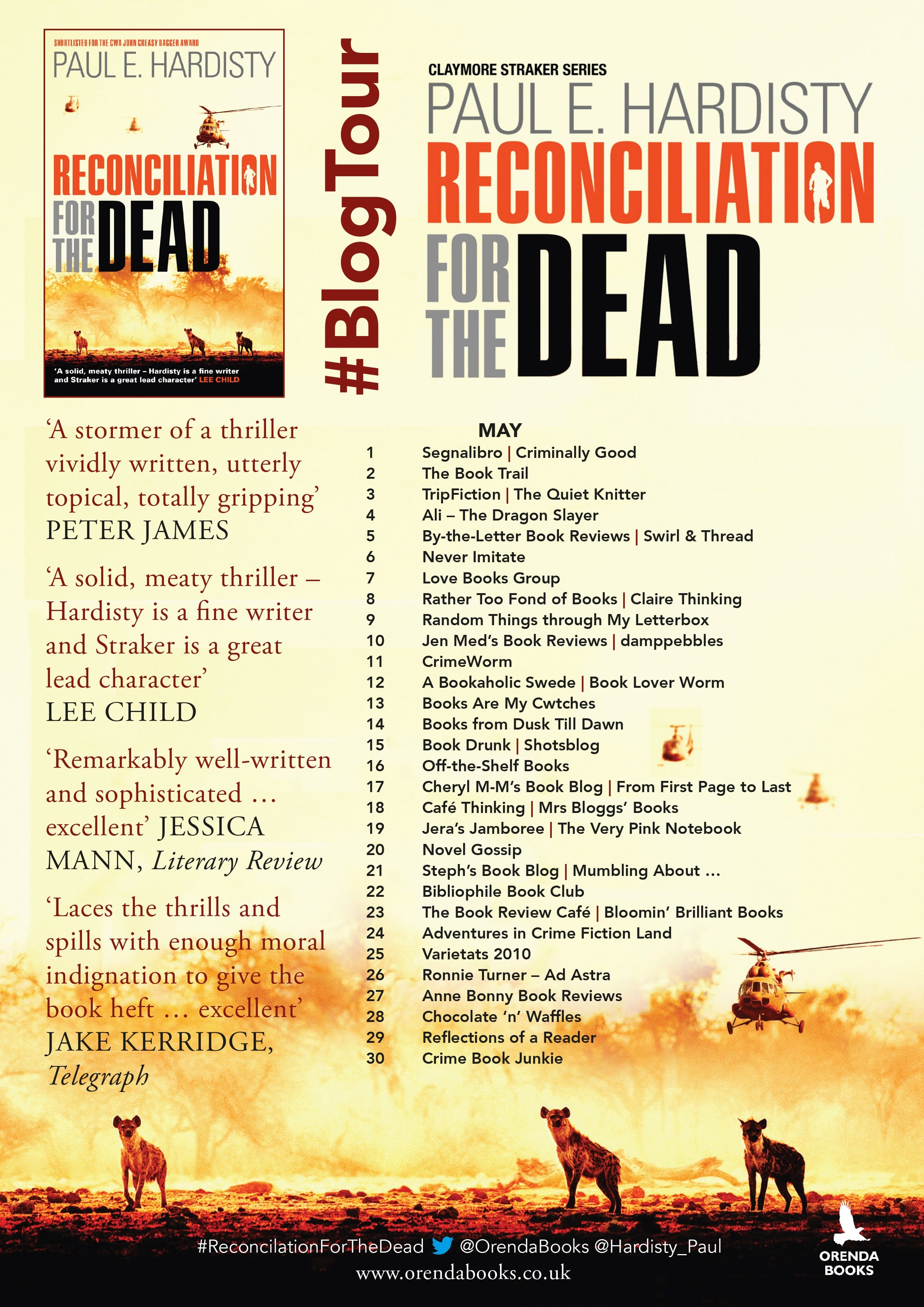 Reconciliation for the Dead Blog Tour poster